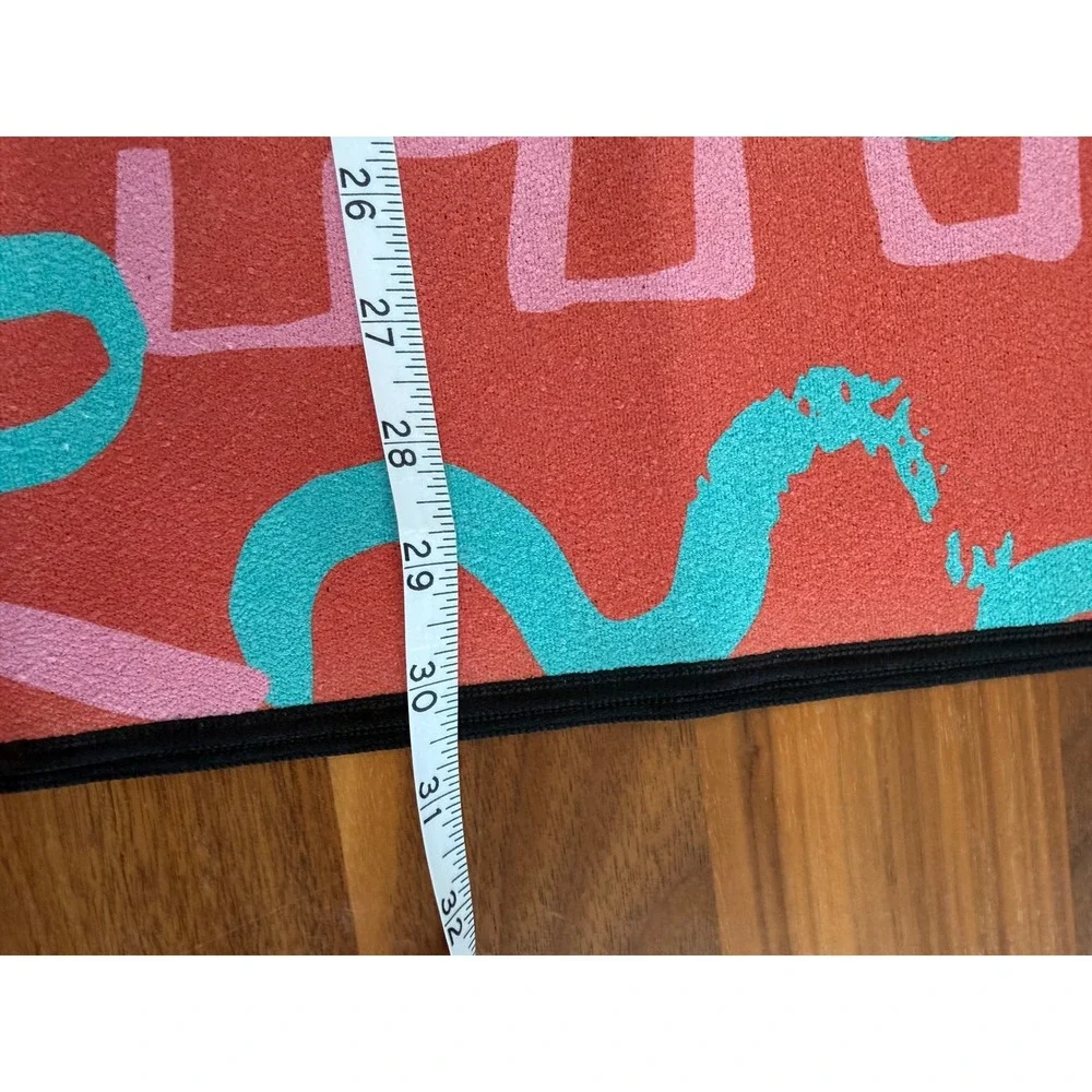 Two Geometry Beach Towels Red Green Abstract Geometric Microfiber Sand Resistant